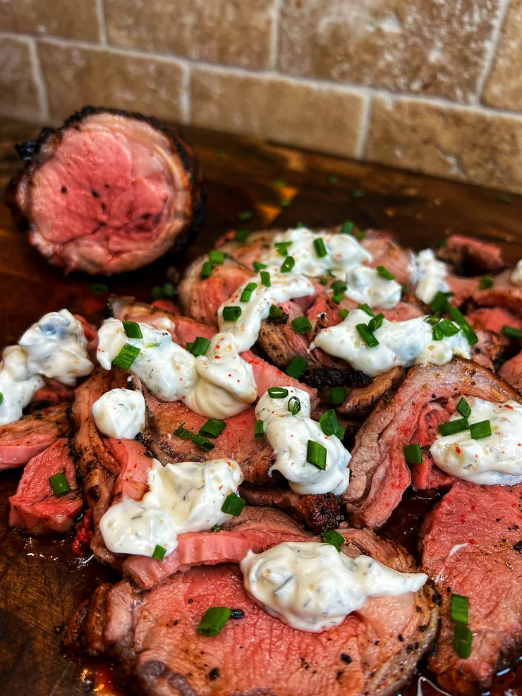 Lamb Tenderloin with Tzatziki Sauce