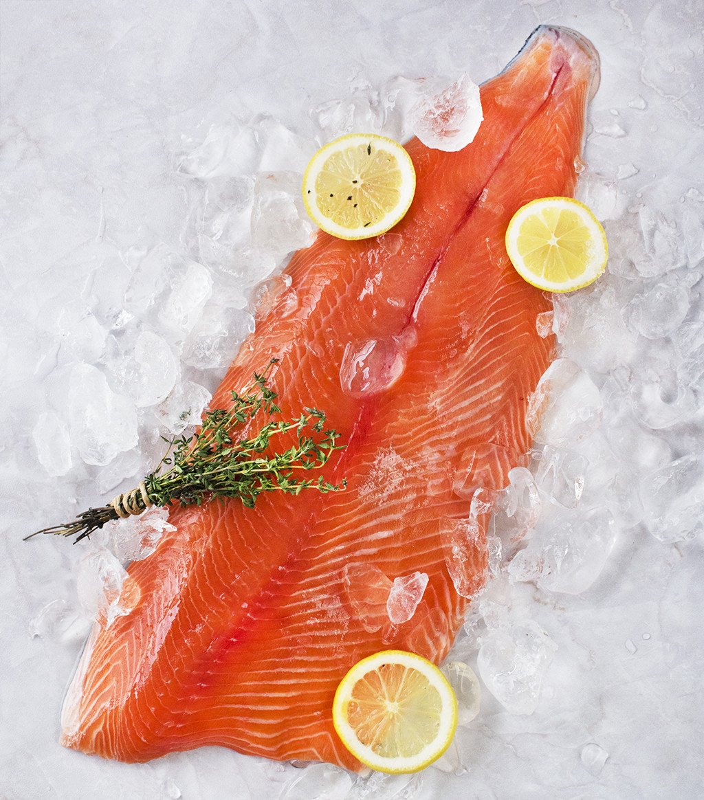 *FRESH* Salmon Whole Side Skin-On, 0.8kg-0.99kg