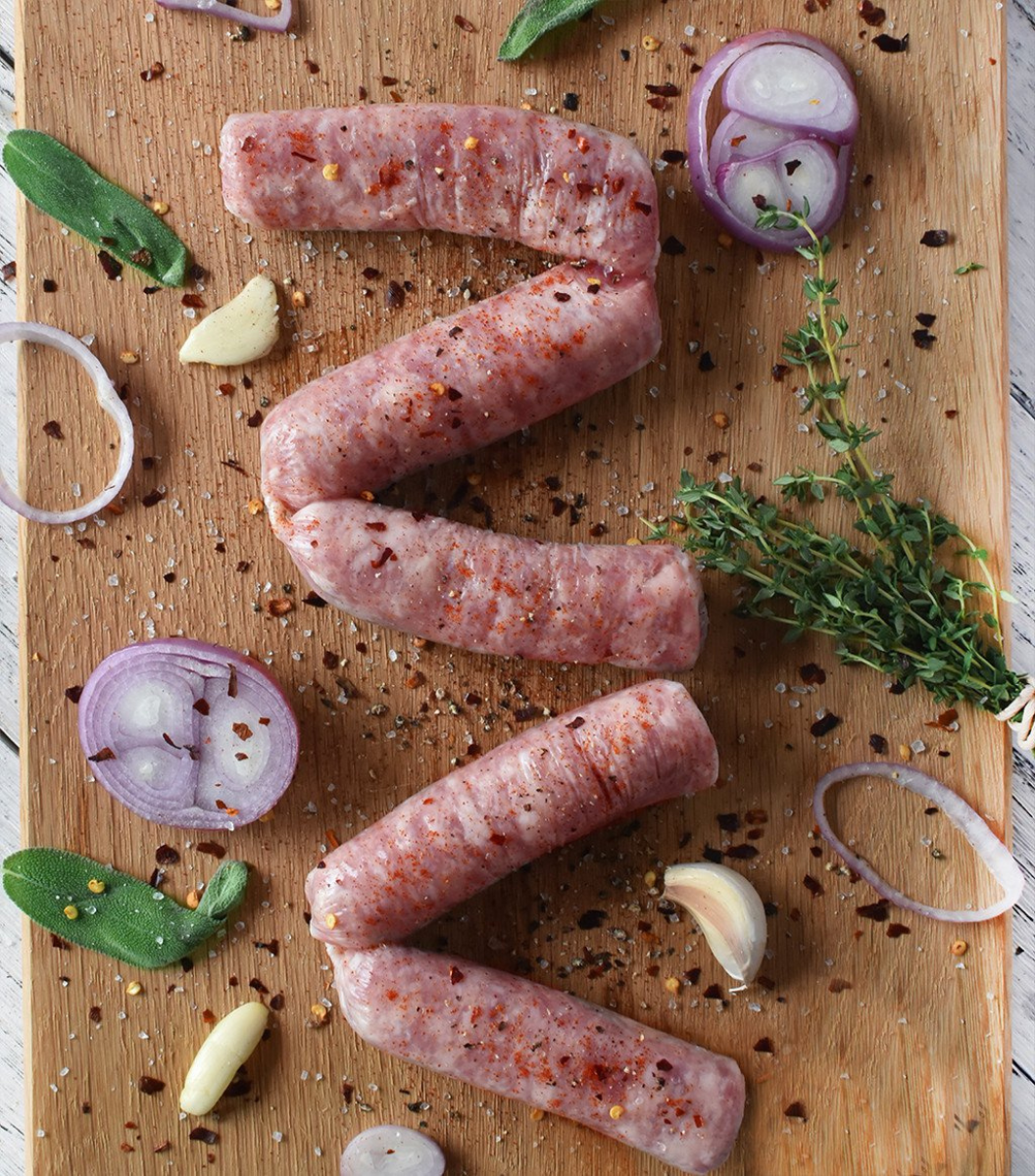 Wicks Manor English Pork & Apple Sausages | Sasha's Fine Foods Online Grocery in Singapore