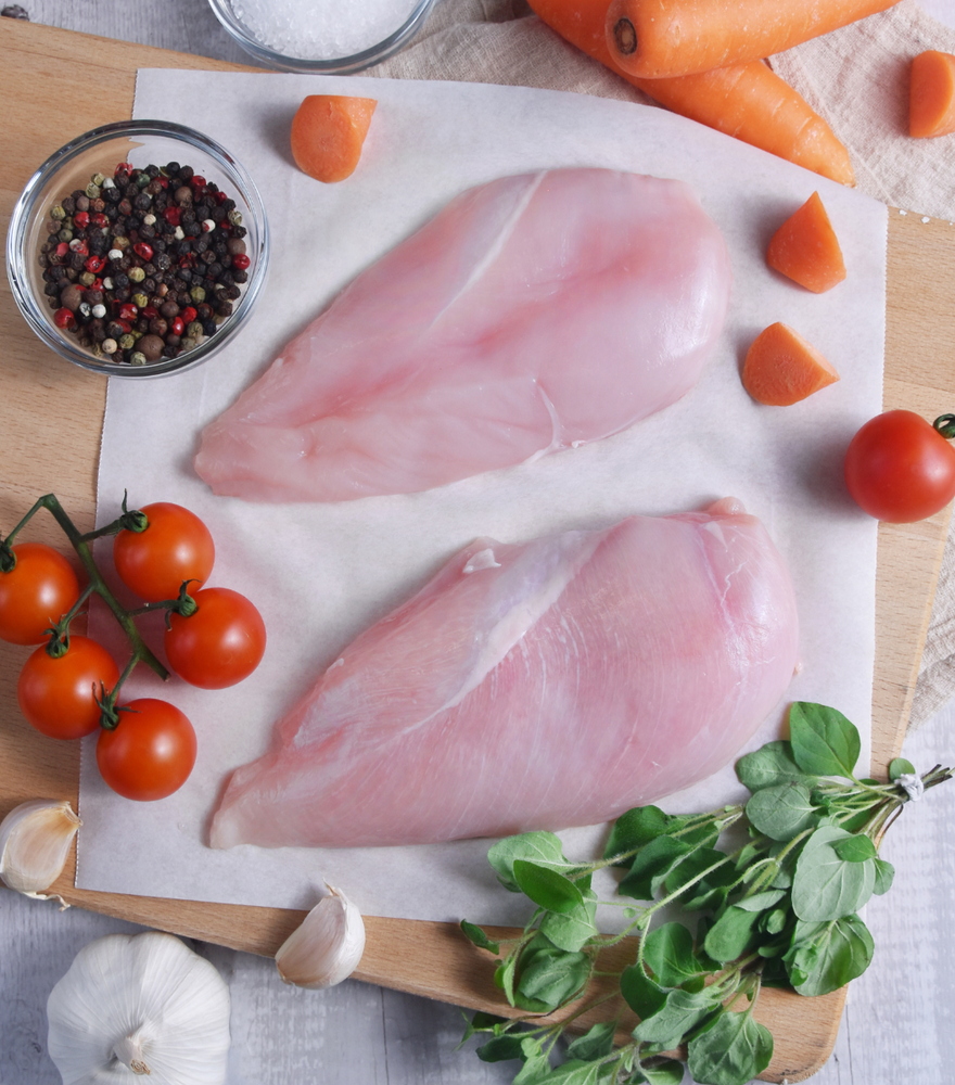 Perfect cut Australian free-range chicken breast from Sasha's Fine Foods